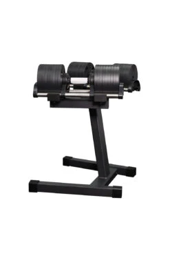 Body Iron Adjustable Dumbbell Set 2 X 32KG With Rack