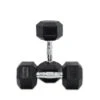 12.5kg Body Iron Commercial Rubber Hex Dumbbell Pair -World Fitness 12.5kgBodyIronCommercialRubberHexDumbbellPair