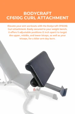 Bodycraft CF610G Curl Attachment -World Fitness 1 1168fa7a 2226 4192 ae87 3b3013800156