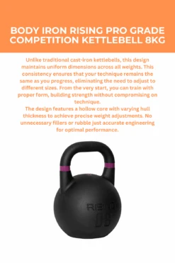 Body Iron Rising Pro Grade Competition Kettlebell 8kg 14 Body Iron Rising Pro Grade Competition Kettlebell 8kg -World Fitness 1 135a7661 ef13 4189 9000 aa787736a297
