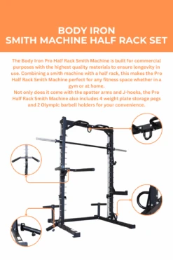 Body Iron Smith Machine Half Rack Set -World Fitness 1 42ca1a9f 7cb3 493e 84bd 55aa6227caf1