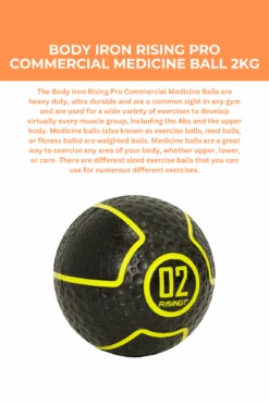 Body Iron Rising Pro Commercial Medicine Ball 2KG -World Fitness 1 5d5432c3 5157 4ae5 a236 688ccf4496f9
