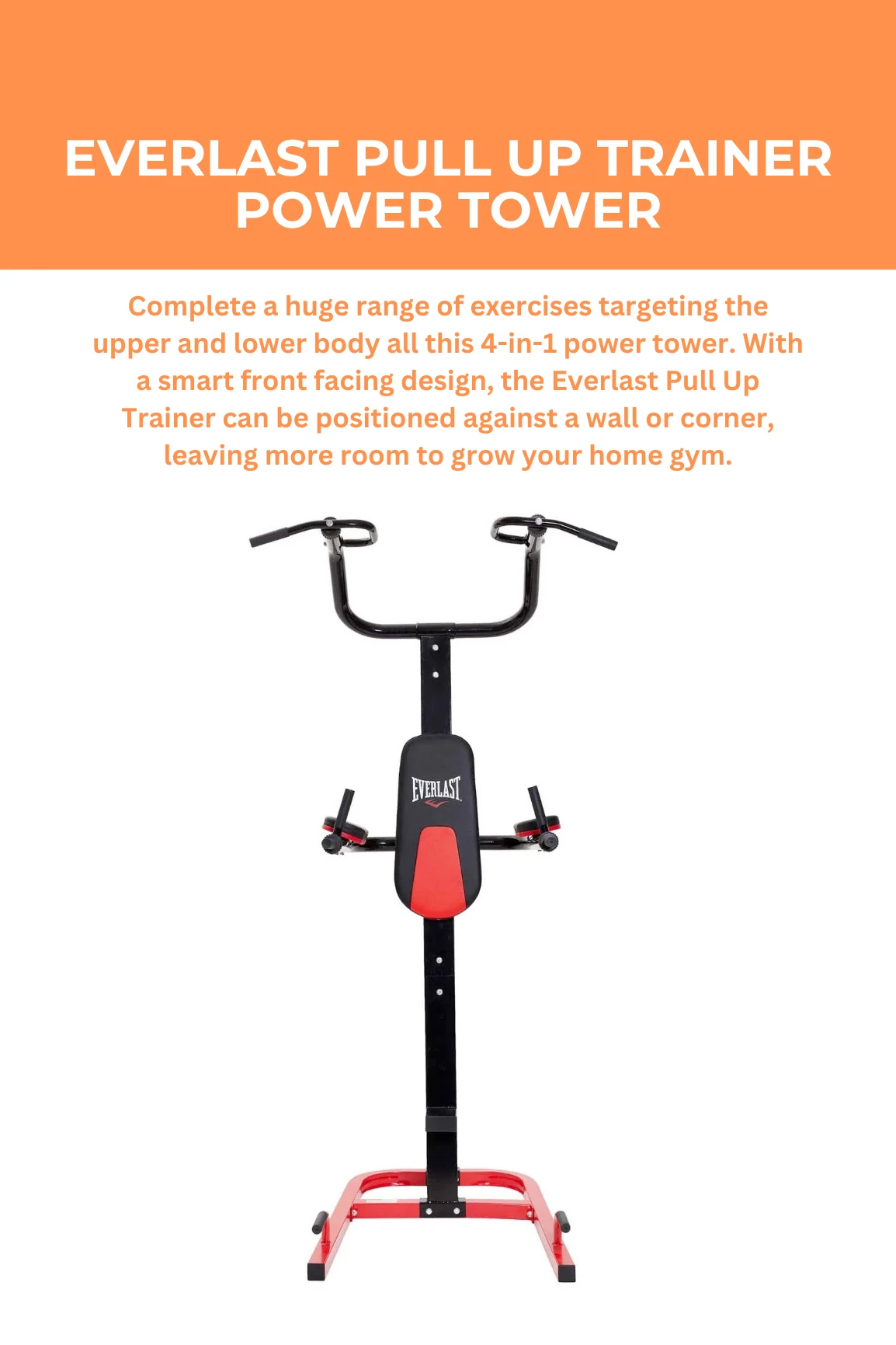 Everlast Pull Up Trainer Power Tower 4 Everlast Pull Up Trainer Power Tower - Image 2