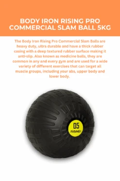 Body Iron Rising Pro Commercial Slam Ball 5kg -World Fitness 1 992115e9 f270 4fb1 909d ecd267c05394