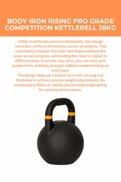 Body Iron Rising Pro Grade Competition Kettlebell 28kg 14 Body Iron Rising Pro Grade Competition Kettlebell 28kg -World Fitness 1 ecb755f3 7a39 46d3 8372 791bdc4e92e3