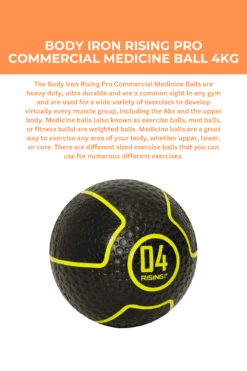 Body Iron Rising Pro Commercial Medicine Ball 4KG -World Fitness 1 ee49ea87 94e4 4532 a0a1 671e0a058675
