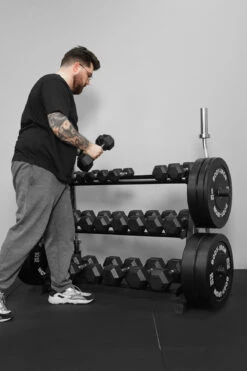 Body Iron Commercial Weight Storage Rack -World Fitness 2.BodyIronCommercialWeightStorageRack