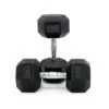 20kg Body Iron Commercial Rubber Hex Dumbbell Pair