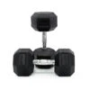 25kg Body Iron Commercial Rubber Hex Dumbbell Pair -World Fitness 25kgBodyIronCommercialRubberHexDumbbellPair