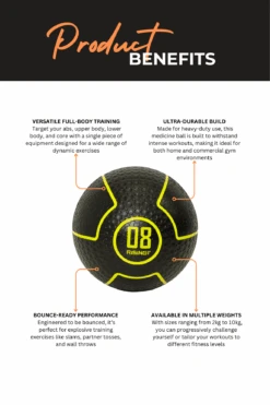 Body Iron Rising Pro Commercial Medicine Ball 8Kg -World Fitness 2 0e6a16ba 0a68 4f4b a32b 73a8d604c373