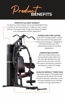 Body Iron Multi Station Home Gym BHG4000 -World Fitness 2 2907f53a d5bb 443c 8f71 0aa54e5498af