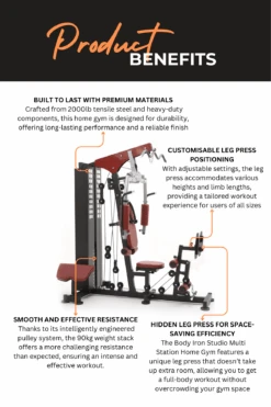 Body Iron Studio S250 Multi Station Home Gym With Leg Press 13 Body Iron Studio S250 Multi Station Home Gym With Leg Press -World Fitness 2 ba20e891 734e 4616 b848 850444504541