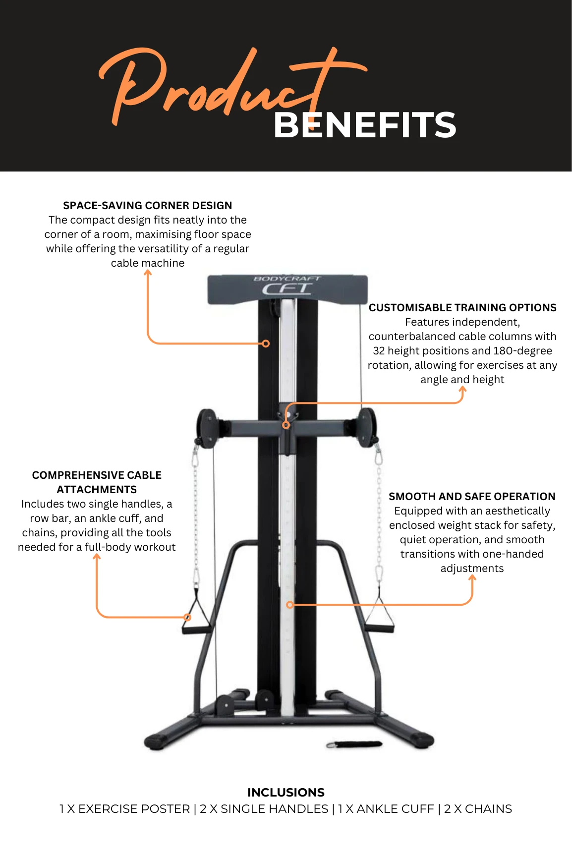 Bodycraft Functional Trainer LCFTG 5 Bodycraft Functional Trainer LCFTG - Image 3