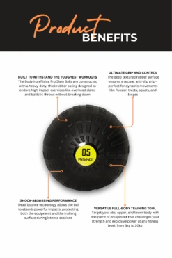 Body Iron Rising Pro Commercial Slam Ball 5kg -World Fitness 2 f8daa52b 2f3c 4888 b89c c45bb58148fb