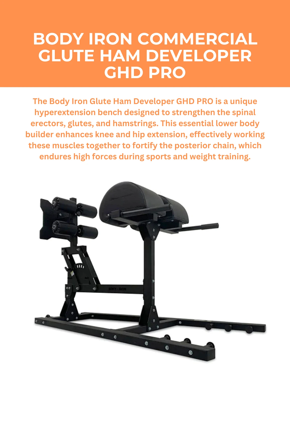Body Iron Commercial Glute Ham Developer GHD Pro 4 Body Iron Commercial Glute Ham Developer GHD Pro - Image 2