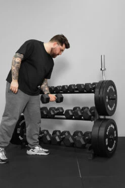 Body Iron Commercial Weight Storage Rack -World Fitness 3.BodyIronCommercialWeightStorageRack