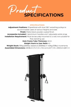 Bodycraft Double Cable Pull Station Graphite 9 Bodycraft Double Cable Pull Station Graphite -World Fitness 3 07f263ae 3365 41e4 8114 9af80c96ad1a