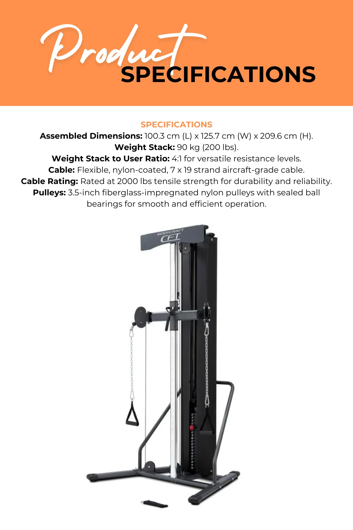 Bodycraft Functional Trainer LCFTG 6 Bodycraft Functional Trainer LCFTG - Image 4