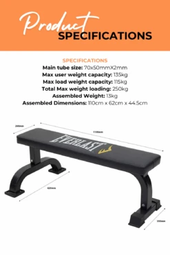 Everlast Utility Flat Bench -World Fitness 3 2fccc6ac ca52 49b8 96c3 61b1ff531aab