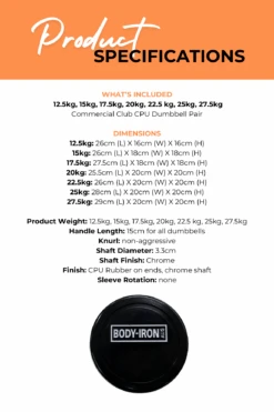 Body Iron 280kg Commercial Club CPU Dumbbell Set -World Fitness 3 38ece8a3 46db 4860 8289 31fc9563eb4c