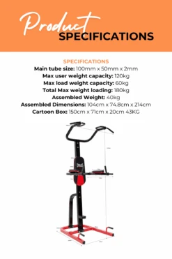 Everlast Pull Up Trainer Power Tower 18 Everlast Pull Up Trainer Power Tower -World Fitness 3 3df68d4f 3b46 4456 aca6 7854d41f5d4b