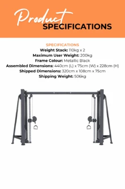 Body Iron Commercial Pro Adjustable Cable Crossover -World Fitness 3 992805bd cae6 42d0 839a e86393296851