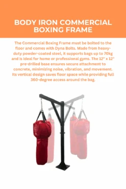 Body Iron Commercial Boxing Frame -World Fitness 3 b6de7397 4eba 4f29 958a 414086cddfb3