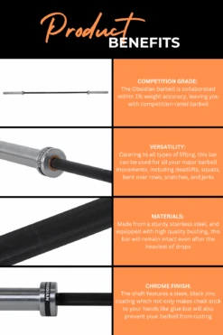 Body Iron 7ft Obsidian Commercial Olympic Barbell Rated 2000lbs -World Fitness 3 be3d6a7f a838 4fe0 a786 924205f89a24