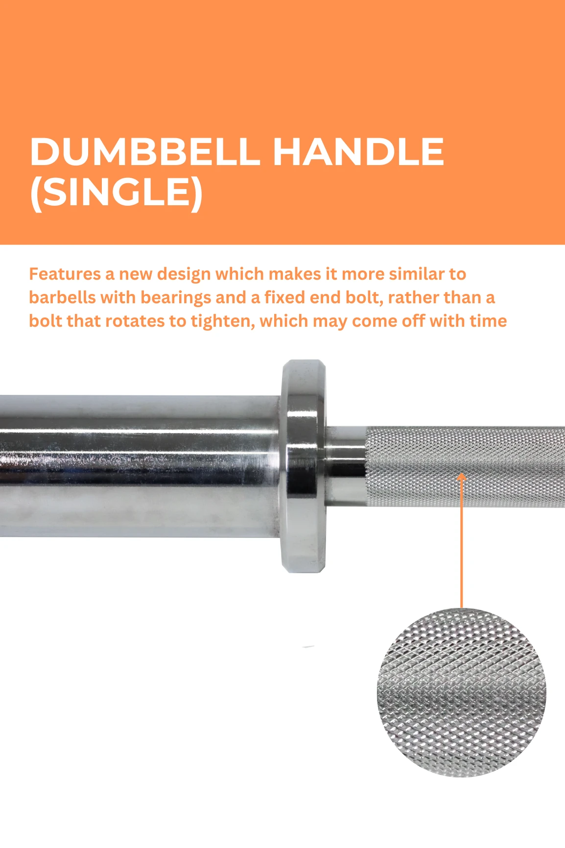 Body Iron Olympic Dumbbell Handle (Single) 4 Body Iron Olympic Dumbbell Handle (Single) - Image 2