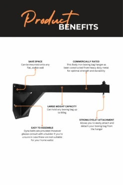 Body Iron Commercial CX33 Heavy Bag Hanger -World Fitness 3 d4616267 5c50 4ce2 9dfd a1a85eab12ea