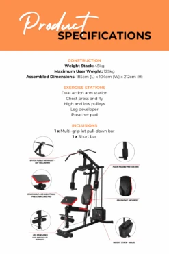 Body Iron Multi Station Home Gym BHG1000 -World Fitness 3 dd835f04 c096 4008 a7f7 ceb69edd3aa0