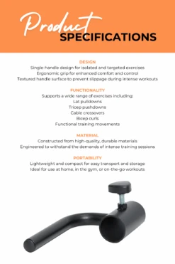 Body Iron Single Grappler Handle 11 Body Iron Single Grappler Handle -World Fitness 4 0927207d b198 4f2e a45b 87886ffd137e