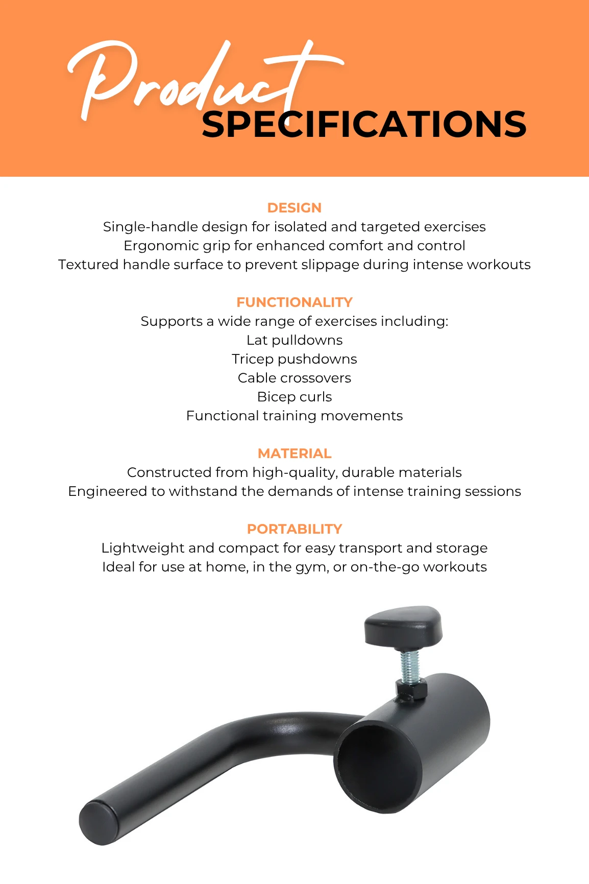 Body Iron Single Grappler Handle 7 Body Iron Single Grappler Handle - Image 5