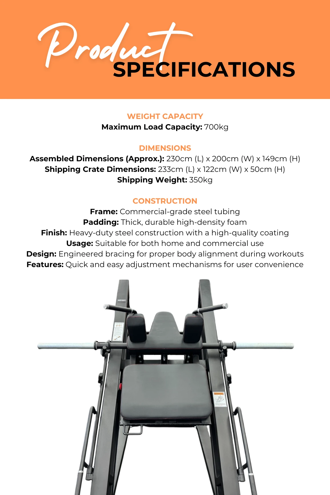 Body Iron Commercial Angled Leg Press & Hack Squat Pro LP8000 6 Body Iron Commercial Angled Leg Press & Hack Squat Pro LP8000 - Image 4