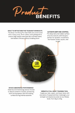 Body Iron Rising Pro Commercial Slam Ball 8kg -World Fitness 4 8107182d 5c16 48de 9457 a48610935b7b