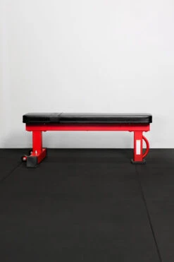 Body Iron Commercial Flat Bench Red Frame -World Fitness 5.BodyIronHeavyDutyFlatBenchcopy