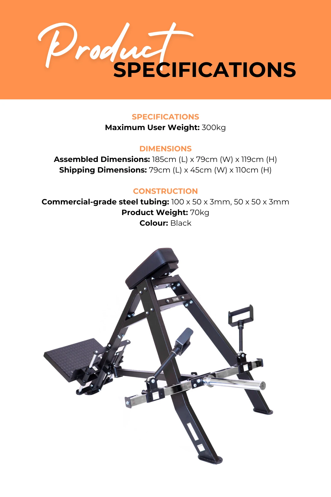 Body Iron Platinum Incline Bent Over Row Commercial 6 Body Iron Platinum Incline Bent Over Row Commercial - Image 4