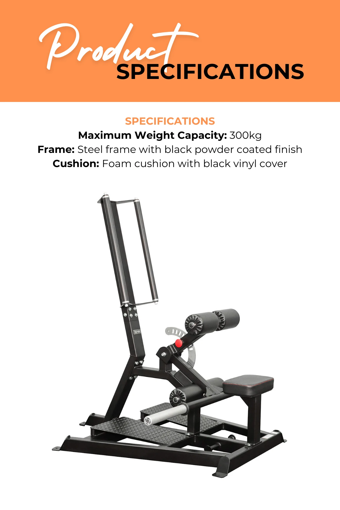 Body Iron Commercial Standing Hip Thrust Machine 6 Body Iron Commercial Standing Hip Thrust Machine - Image 4