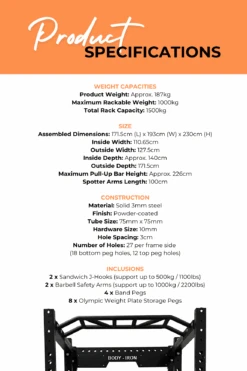 Body Iron Commercial Power Rack PR8000 25 Body Iron Commercial Power Rack PR8000 -World Fitness 6 95fd7c1d 7109 4658 871a 074322c4f081