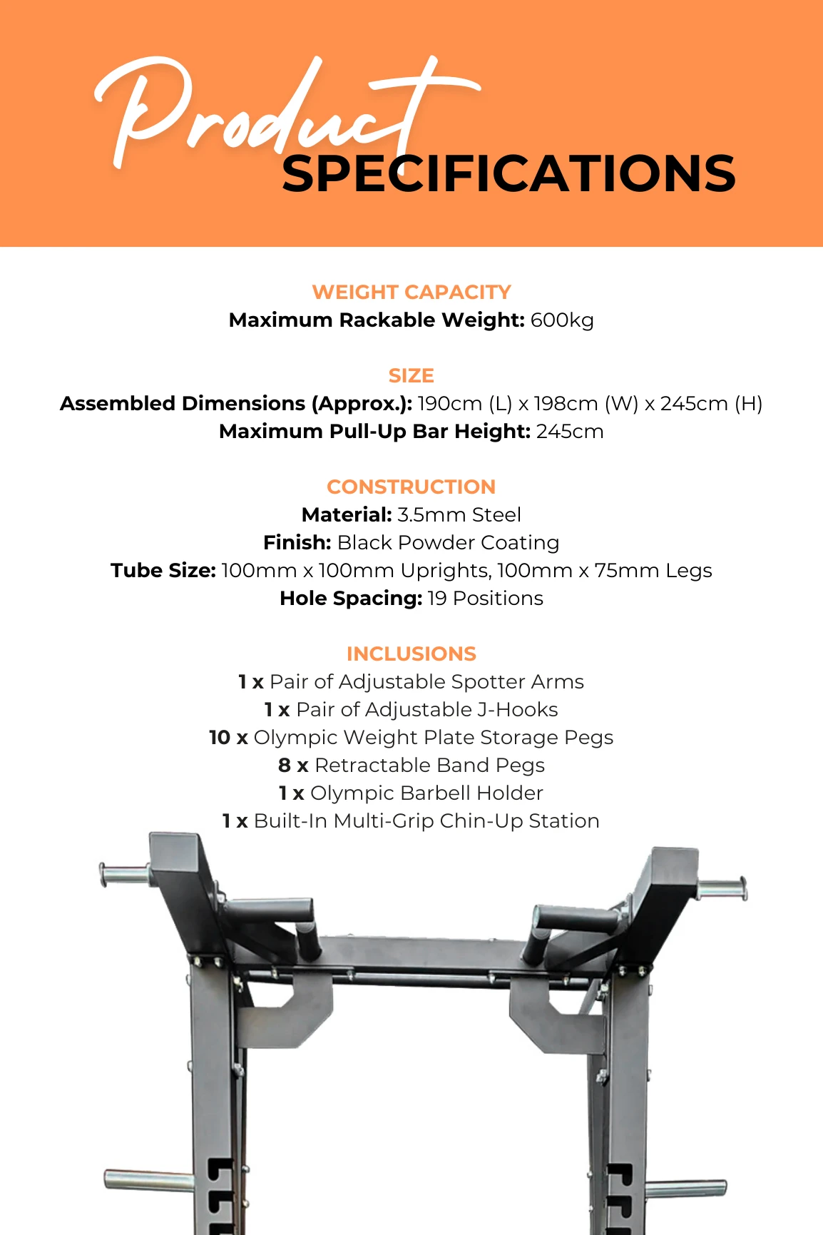 Body Iron Ultimate Commercial Half Rack HR9000 6 Body Iron Ultimate Commercial Half Rack HR9000 - Image 4