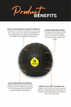Body Iron Rising Pro Commercial Slam Ball 10kg -World Fitness 6 d3317e9b 683d 42ea 95a6 0ff287262564