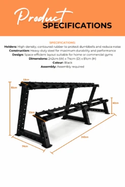 Body Iron 10-Pair Commercial Dumbbell Rack 17 Body Iron 10-Pair Commercial Dumbbell Rack -World Fitness 7 d130dad9 b58d 4f1b 8084 804b17f38954