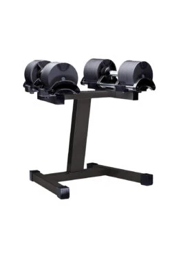 Body Iron Adjustable Dumbbell Set 2 X 20KG With Rack