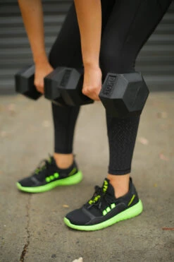 10kg Body Iron Commercial Rubber Hex Dumbbell Pair -World Fitness BodyIron10kgHexDumbbells RDl