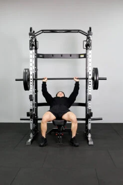 Body Iron All-In-One Functional Trainer FTG30 + Adjustable Bench + 120kg Olympic Barbell & Bumper Plate Set -World Fitness BodyIronAll In OneFunctionalTrainerFTG30 7 1