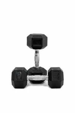 10kg Body Iron Commercial Rubber Hex Dumbbell Pair