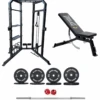 Body Iron Power Cage System MC350 Elite Set + 120kg Olympic Barbell & Bumper Plate Set -World Fitness BodyIronPowerCageSystemMC350EliteSet 120kgOlympicBarbell BumperPlateSet 903864e5 7083 4bfa b3b3 c60a03d695c2