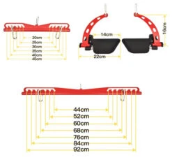 Body Iron Pro Ergonomic Lat Pull Down Handle Set -World Fitness BodyIronProErgonomicLatPullDownHandleSetsize