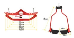 Body Iron Pro Ergonomic Lat Pull Down Handle Set -World Fitness BodyIronProErgonomicLatPullDownHandleSetsize2