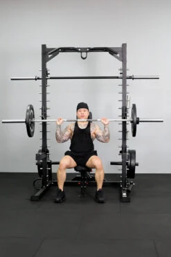 Body Iron Smith Machine Half Rack Set -World Fitness BodyIronSmithMachineHalfRack 8